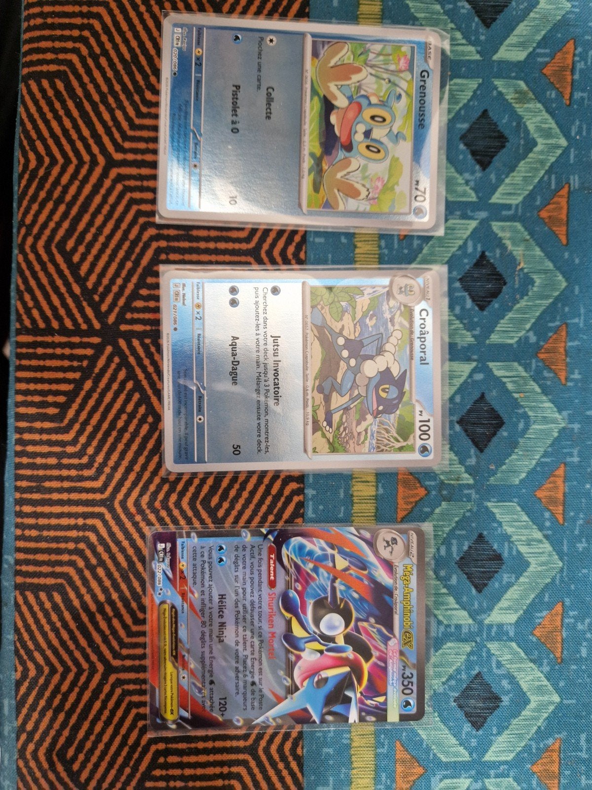 Lot Mega Amphinobi EX 022/086 – Évolution Complète CRI, Enlèvement, Neuf, Plusieurs cartes, Foil