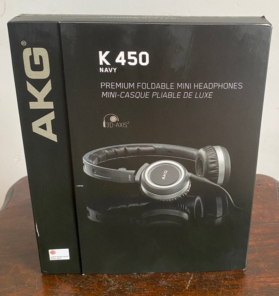 Casque audio vintage AKG K450 Navy NEUF, Enlèvement, Neuf, AKG