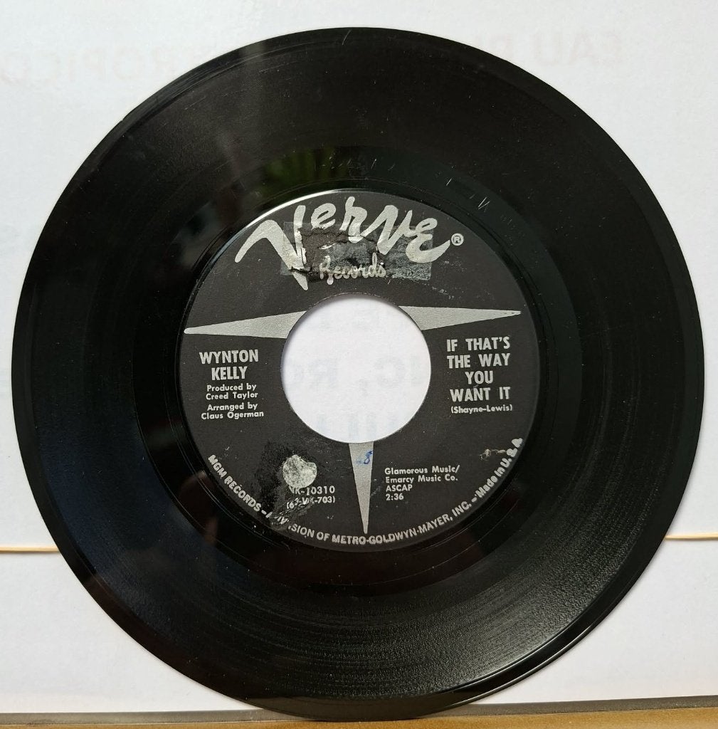 Wynton Kelly — Als dat de manier is waarop je het wilt, Gebruikt, Originele persing, 7 inch, Ophalen of Verzenden