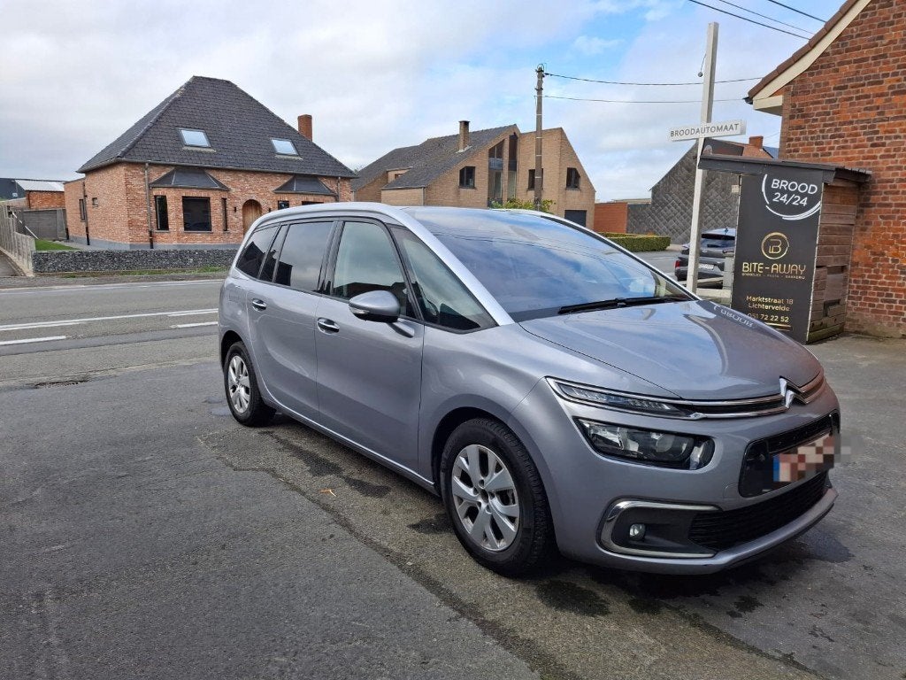 Citroen C4 Grand Picasso 7 zitplaatsen, Autos, Citroën, Cuir, Argent ou Gris, Achat, Euro 6