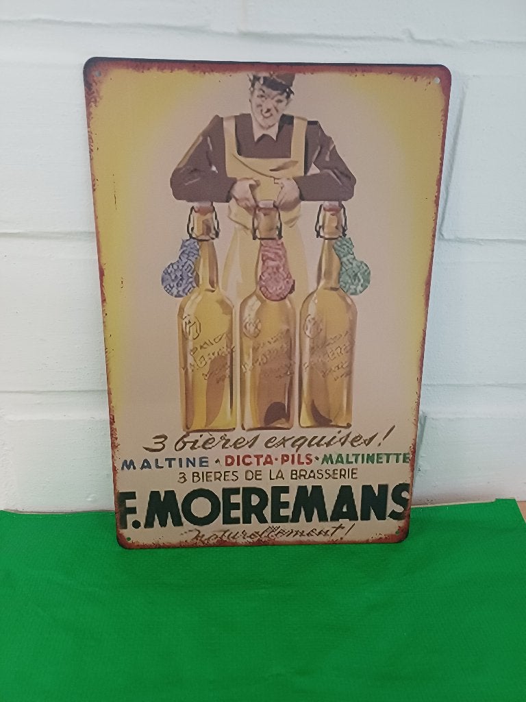 Bier muurbord Moeremans, Verzenden