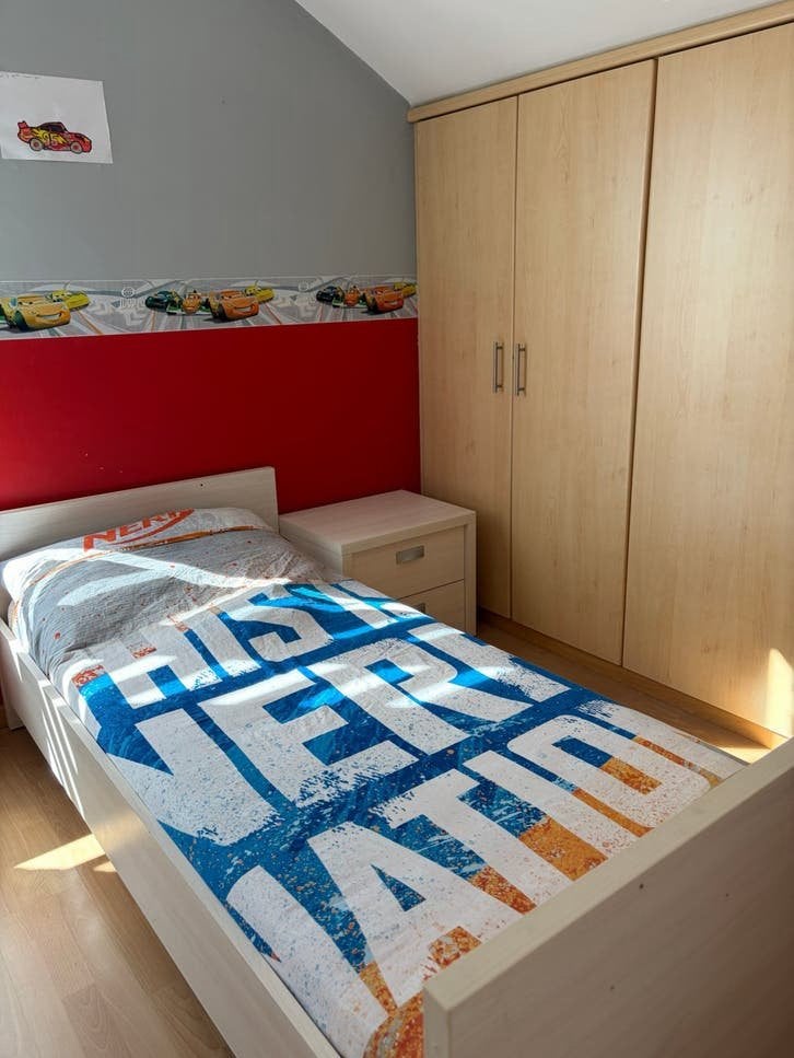 Complete kinderkamer – zeer nette staat – €350, Ophalen, Inclusief standaard, Overige merken, Bruin