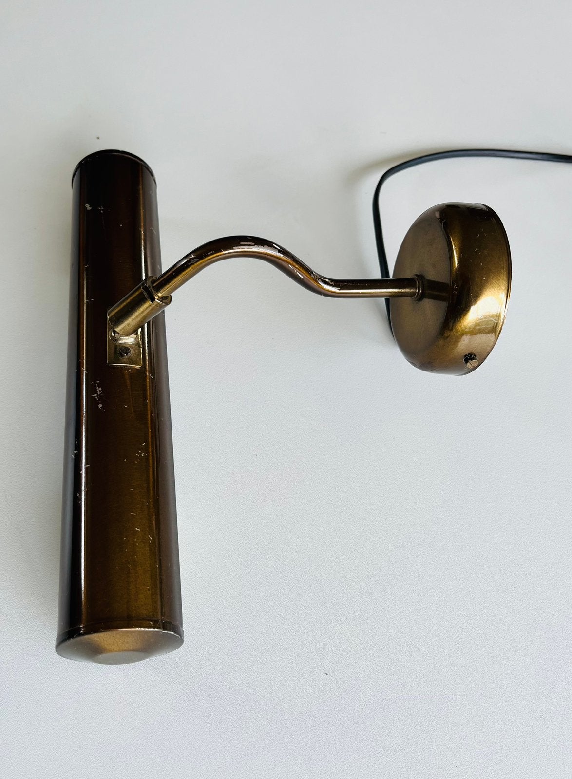 Stijlvolle Wandlamp / Galerielamp – Messingkleur, Huis en Inrichting, Ophalen, Zo goed als nieuw, Overige kleuren, Verstelbaar