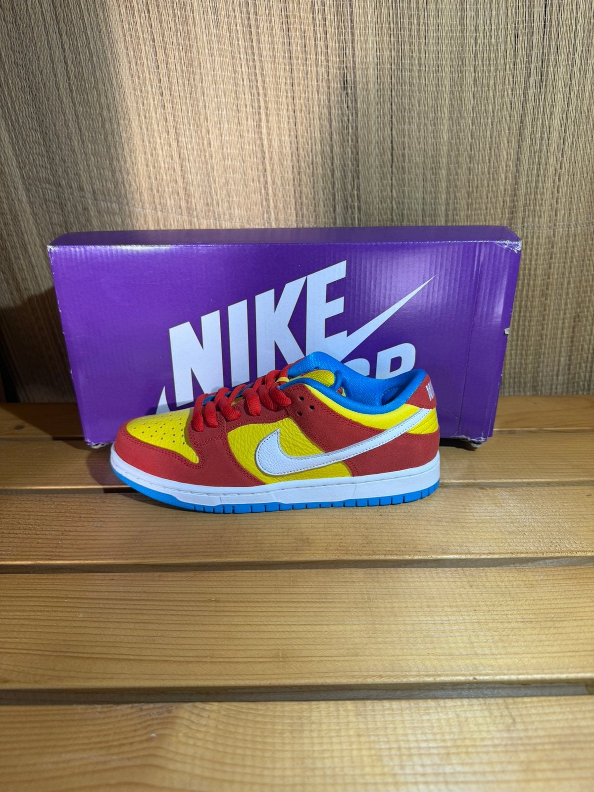 Nike SB Dunk Low Pro 'Bart Simpson', Kleding | Heren, Schoenen, Ophalen of Verzenden, Zo goed als nieuw, Blauw, Sneakers