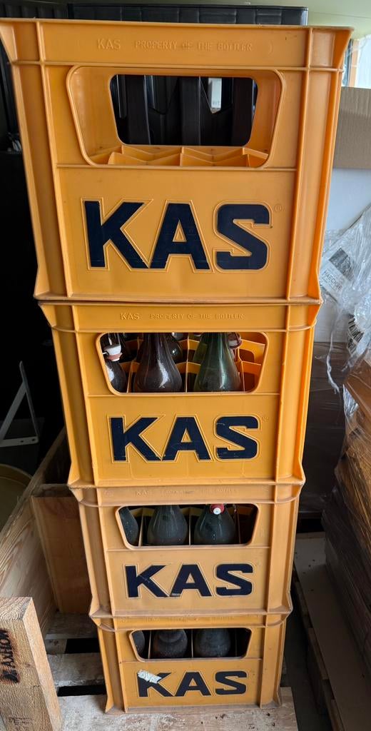4 Vintage bierbakken van merk KAS, Ophalen, Zo goed als nieuw