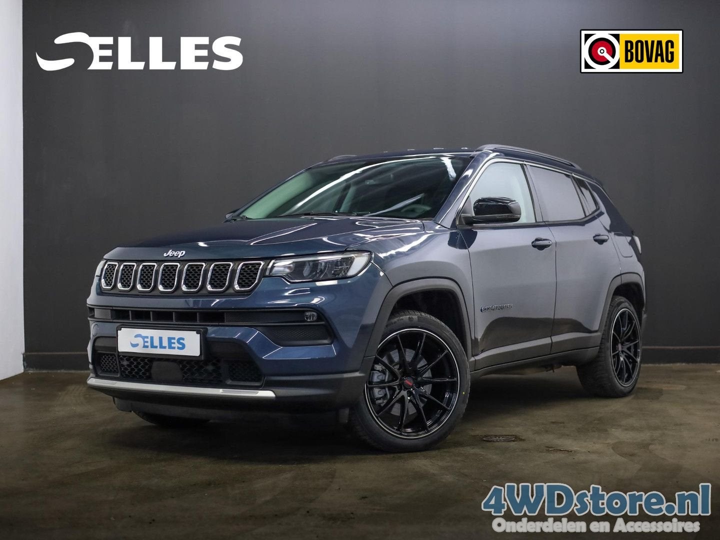 Jeep Compass 4xe 190 Plug-in Hybrid Electric Limited | SOH 9, Auto's, Jeep, Automaat, Zwart, Blauw, Hybride Elektrisch/Benzine