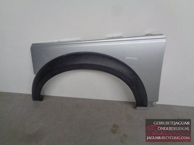 Spatbord links met verbrede Land Rover Discovery 3 zilver, -, Links, Ophalen of Verzenden, Spatbord
