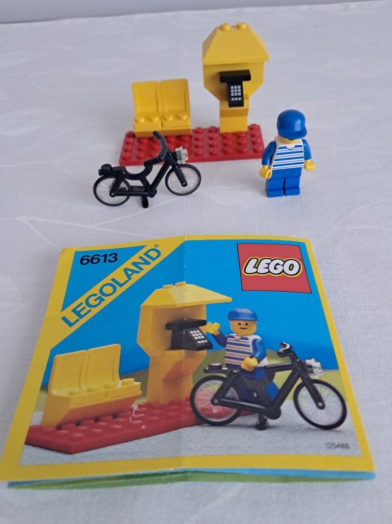 Lego Legoland Telephone Booth 6613 1986, Enlèvement ou Envoi, Lego, Ensemble complet, Instructions incluses