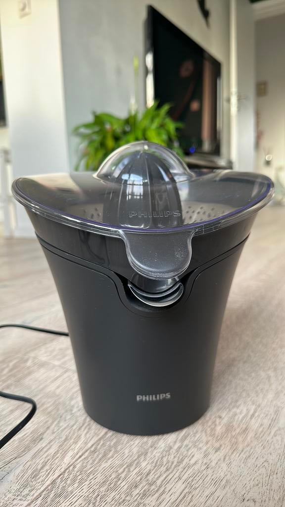 Philips citruspers / juicer - grijs, Elektronische apparatuur, Ophalen of Verzenden, Zo goed als nieuw, Citruspers