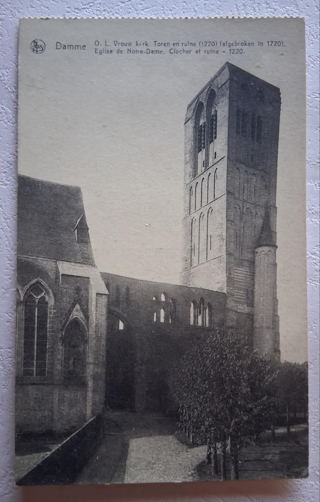 Vintage Postkaart Damme, Ophalen of Verzenden