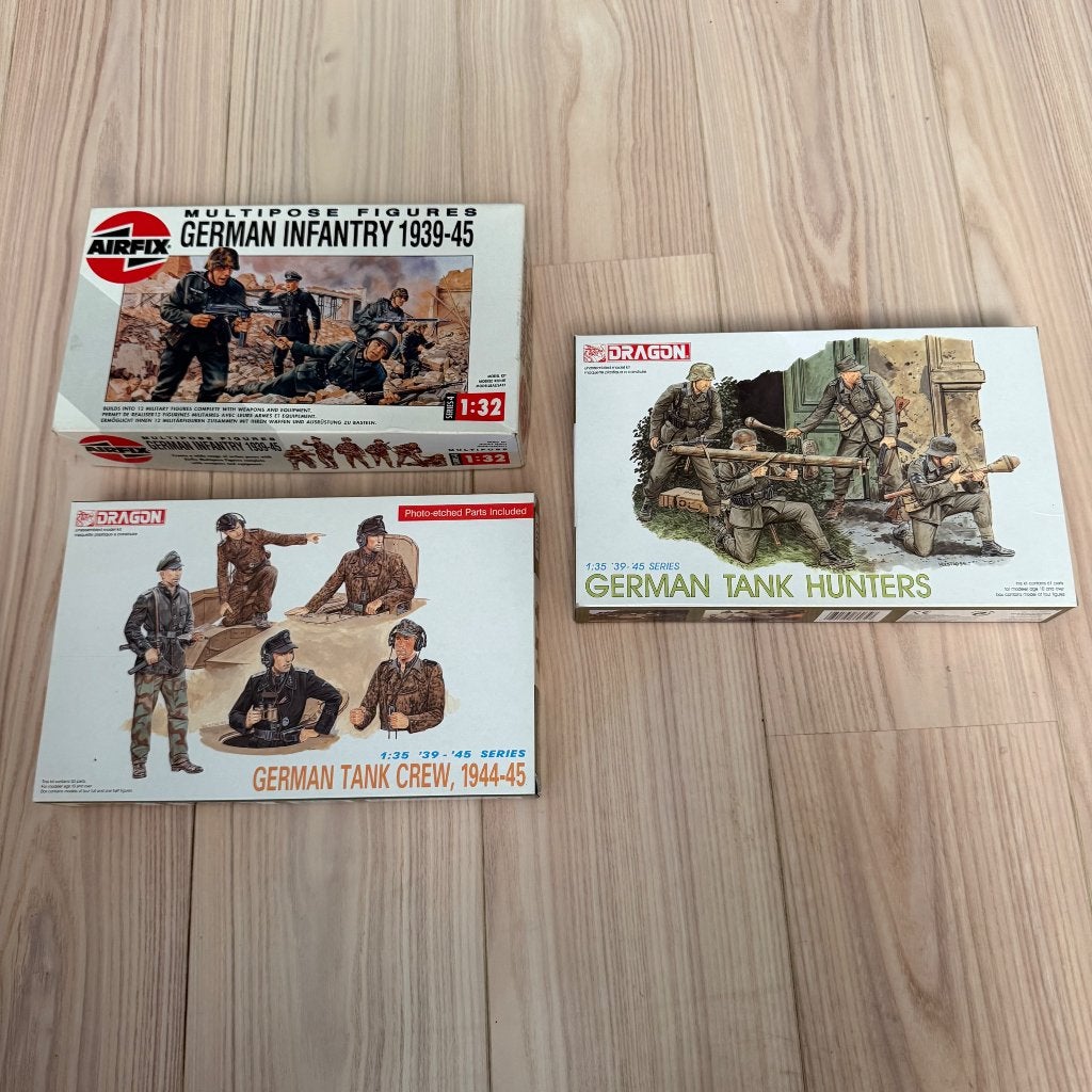 3 sets de figurines soldats allemands 1/35eme WW2, Enlèvement, Neuf