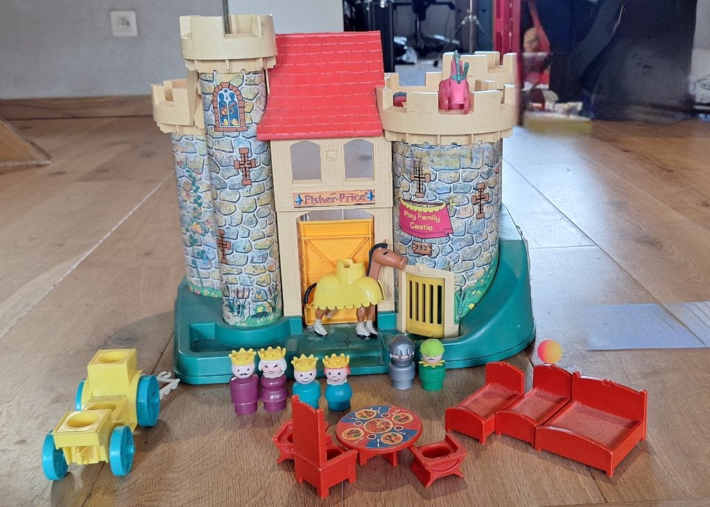 Chateau Fisher Price vintage, Enlèvement, Utilisé, Set de jeu