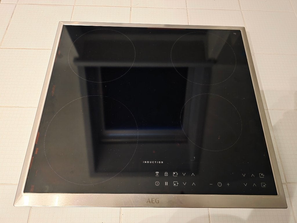 AEG inductiekookplaat, Electroménager, Tables de cuisson, Utilisé, Encastré, 4 zones de cuisson, Enlèvement