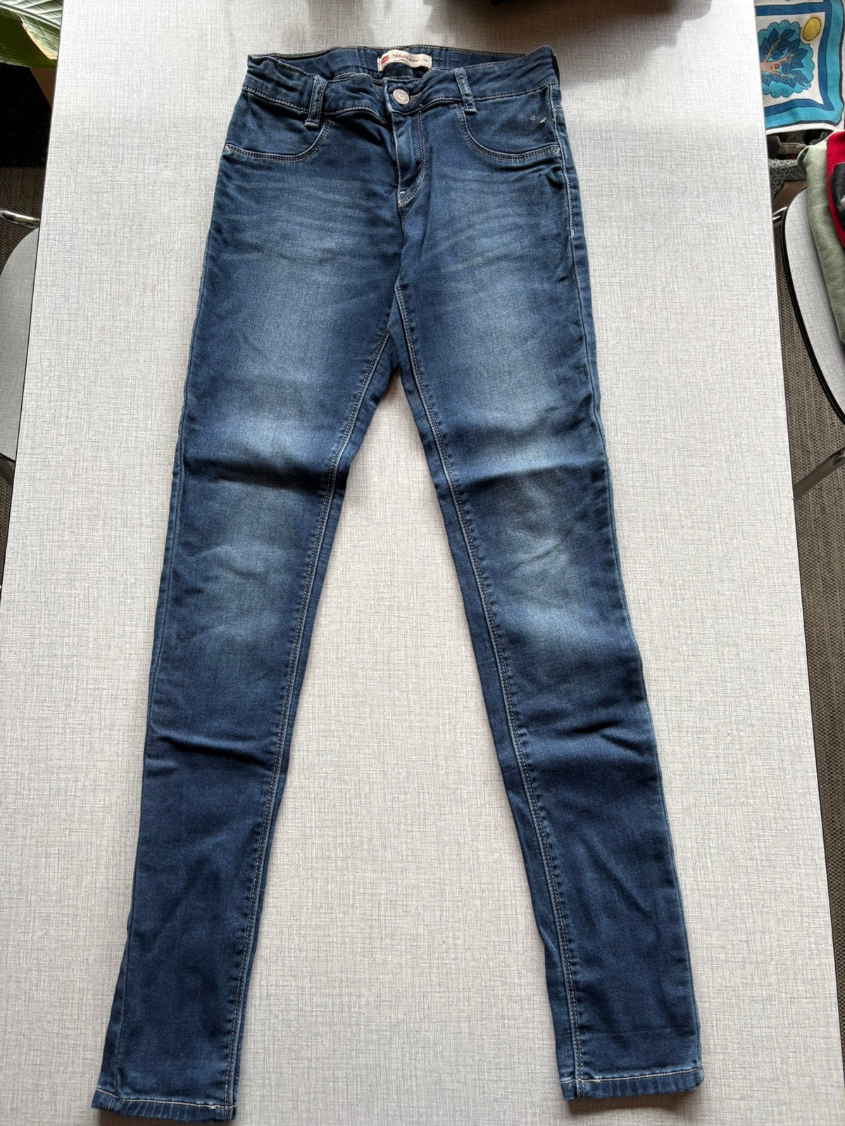 Jeansbroek 14 jaar, Ophalen of Verzenden, Gedragen, Blauw