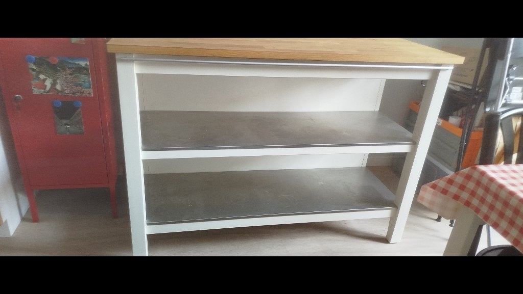 Keukeneiland, Huis en Inrichting, Ophalen, 75 cm of meer, Wit, 150 tot 200 cm