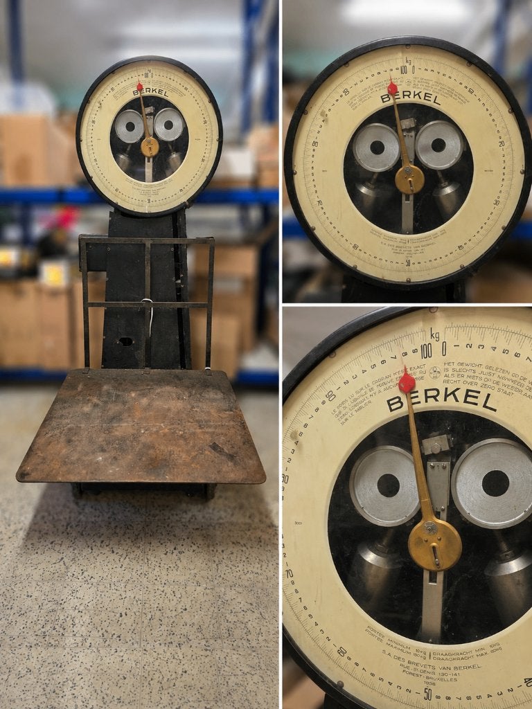 BALANCE BERKEL ANCIENNE 100 KG – 1936 – INDUSTRIELLE, Antiquités & Art, Enlèvement