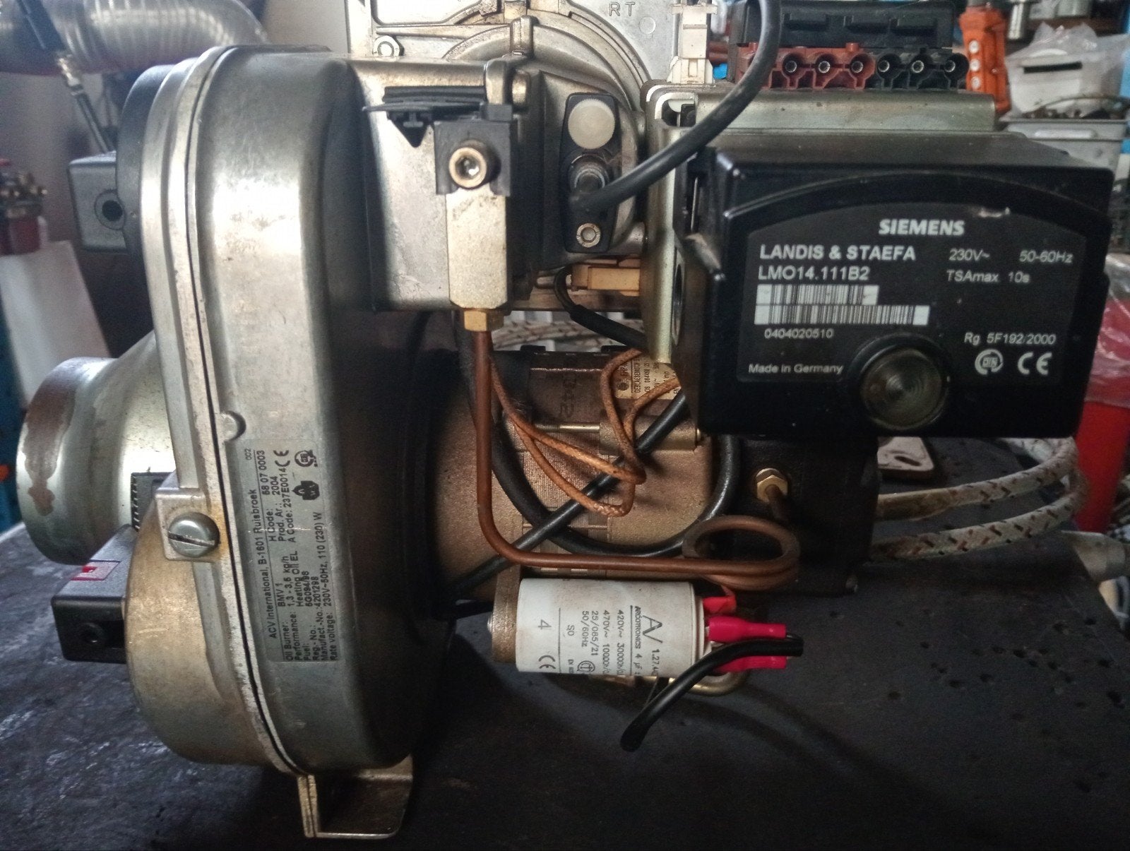 brûleur fioul mazout acv bmv1 pour chaudière ventouse, Enlèvement