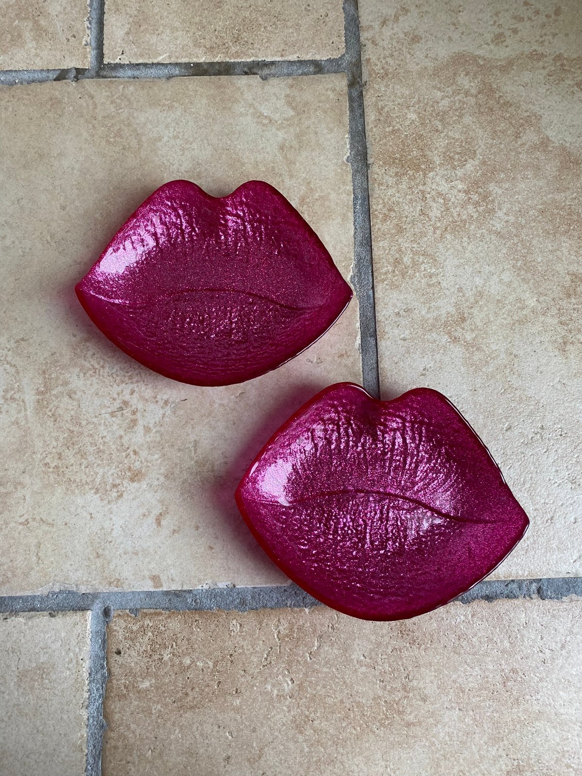 Twee roze schaaltjes, Huis en Inrichting, Woonaccessoires | Overige, Ophalen, Roze