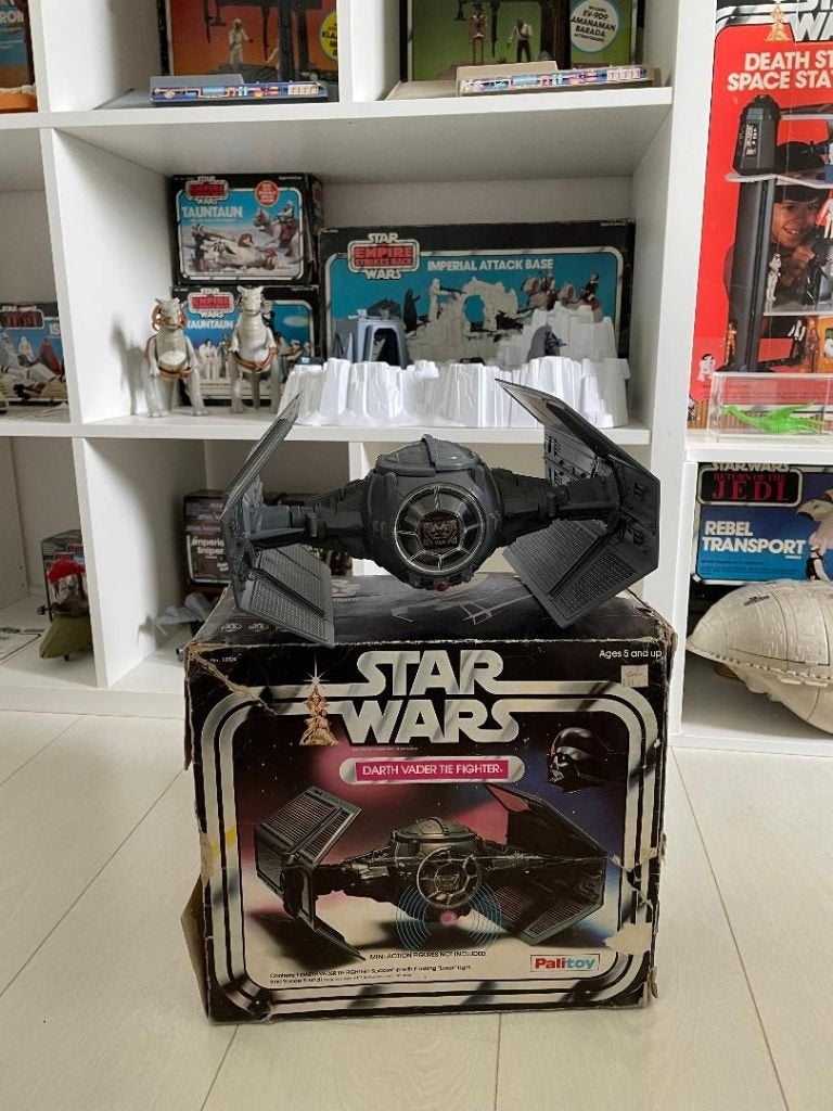 TIE Fighter Darth Vader vintage Star Wars, Verzenden, Gebruikt, Actiefiguurtje