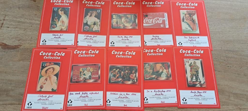 Coca-Cola  telefoon kaarten collectie, Ophalen