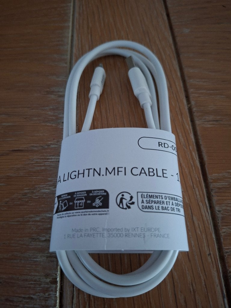 Oplaadkabel usb a voor i phone, Télécoms, Neuf, Enlèvement ou Envoi, Autres marques, Apple