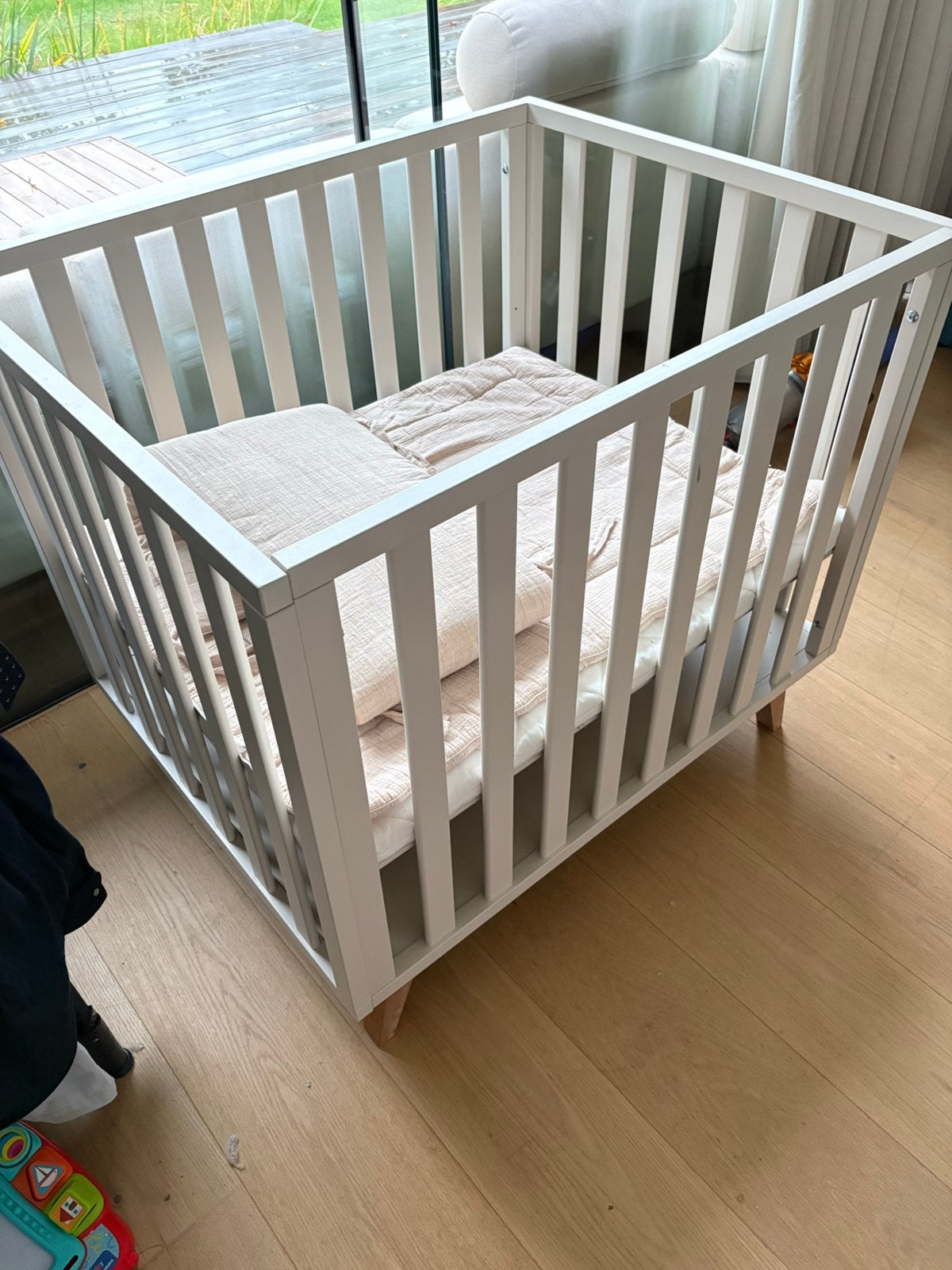 Quax park clay met matras en parkomrander, Kinderen en Baby's, Ophalen, Zo goed als nieuw