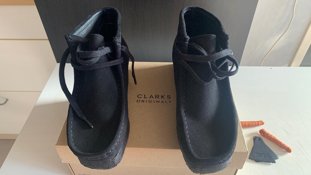 Clarks Wallaby Boot zwarte suède herenschoenen, Kleding | Heren, Schoenen, Zwart, Clarks, Ophalen of Verzenden, Zo goed als nieuw