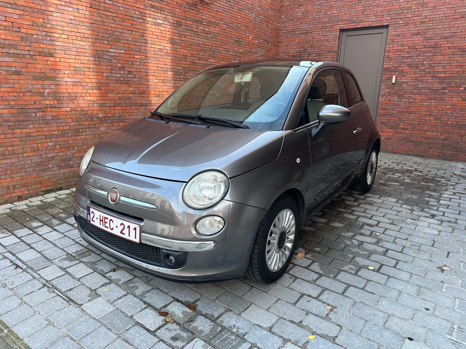 Fiat 500, zeer mooie staat, Auto's, Stof, Grijs, Particulier, Android Auto