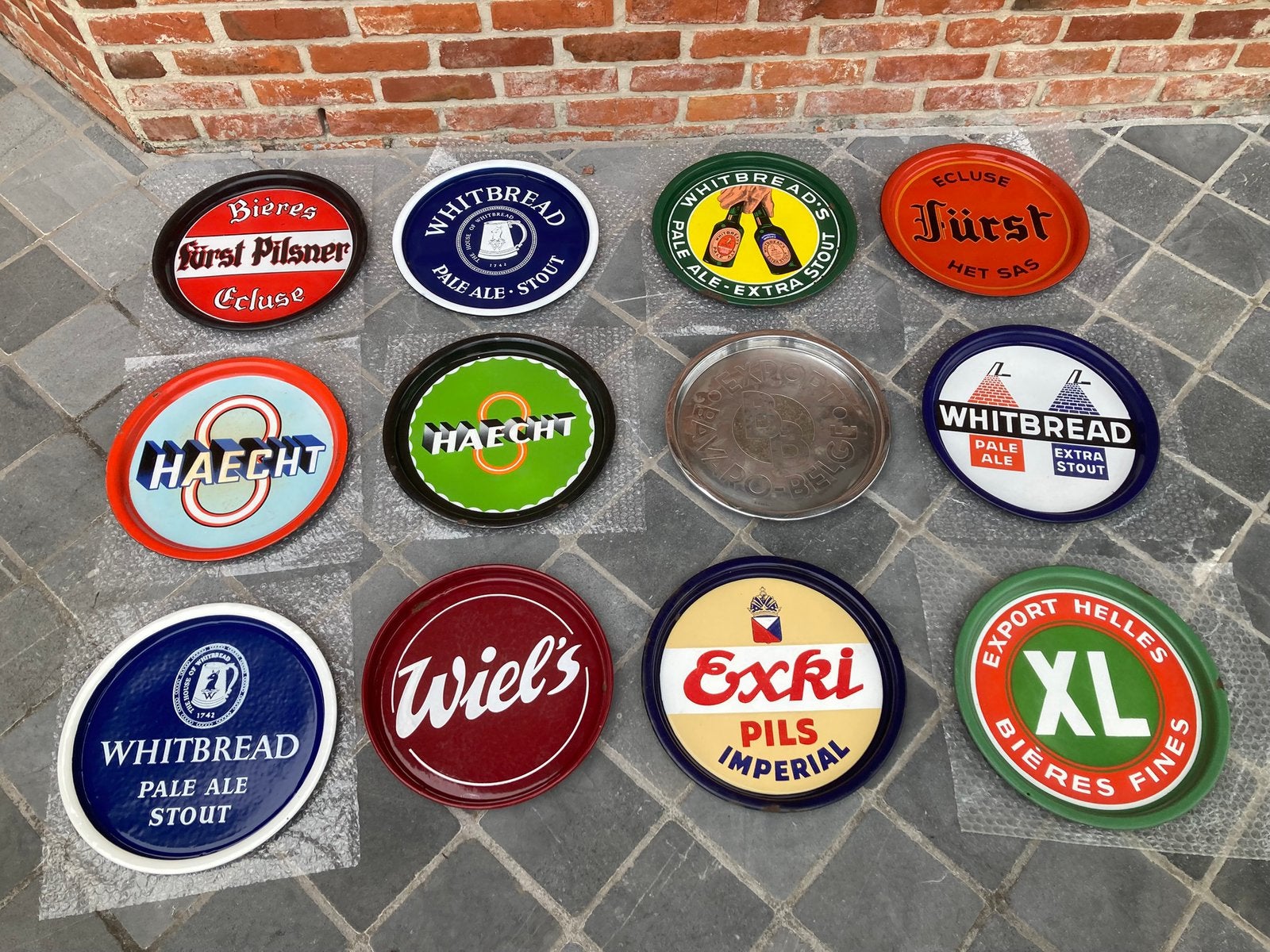 Lot oude plateaus, Ophalen of Verzenden