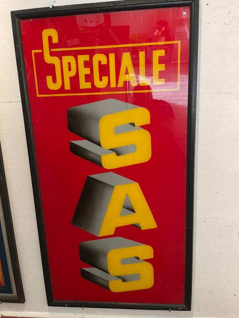 Speciale sas glasplaat het sas ecluse, Enlèvement, Comme neuf, Panneau publicitaire