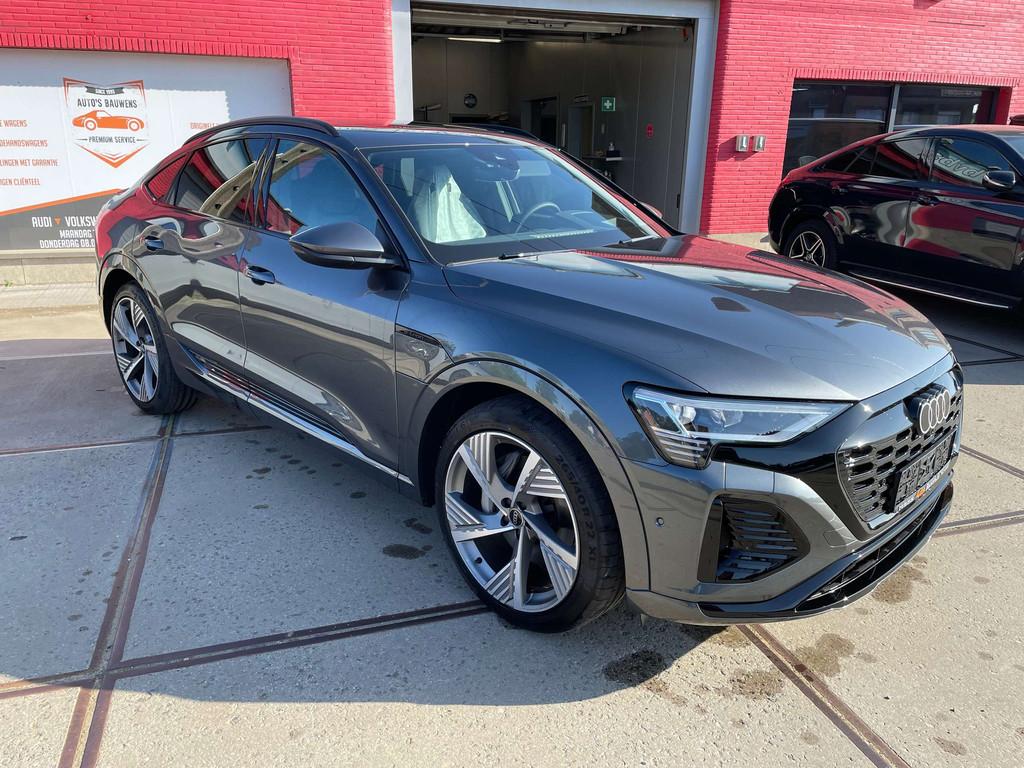 Audi Q8 e-tron SPORTBACK E-TRON / 55 QUATRO / S-LINE / HEAD-, Auto's, Automaat, Gebruikt, Q8 e-tron, Leder