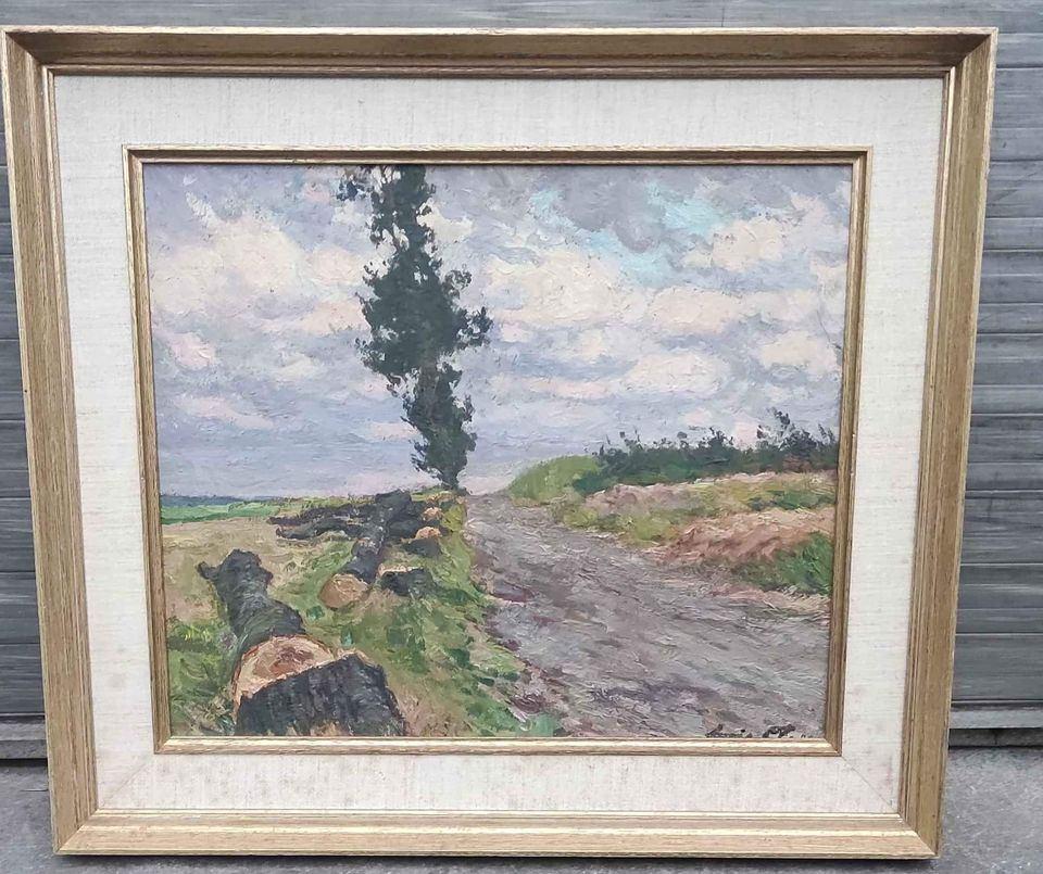 huile sur panneau paysage signe louis clesse, Enlèvement ou Envoi