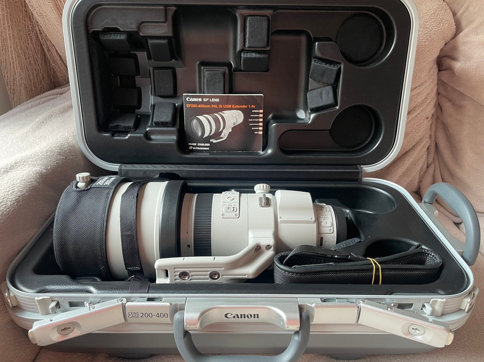 Canon EF 200–400 mm f/4L IS USM Extender a1.4 As New, TV, Hi-fi & Vidéo, Enlèvement ou Envoi, Comme neuf, Canon