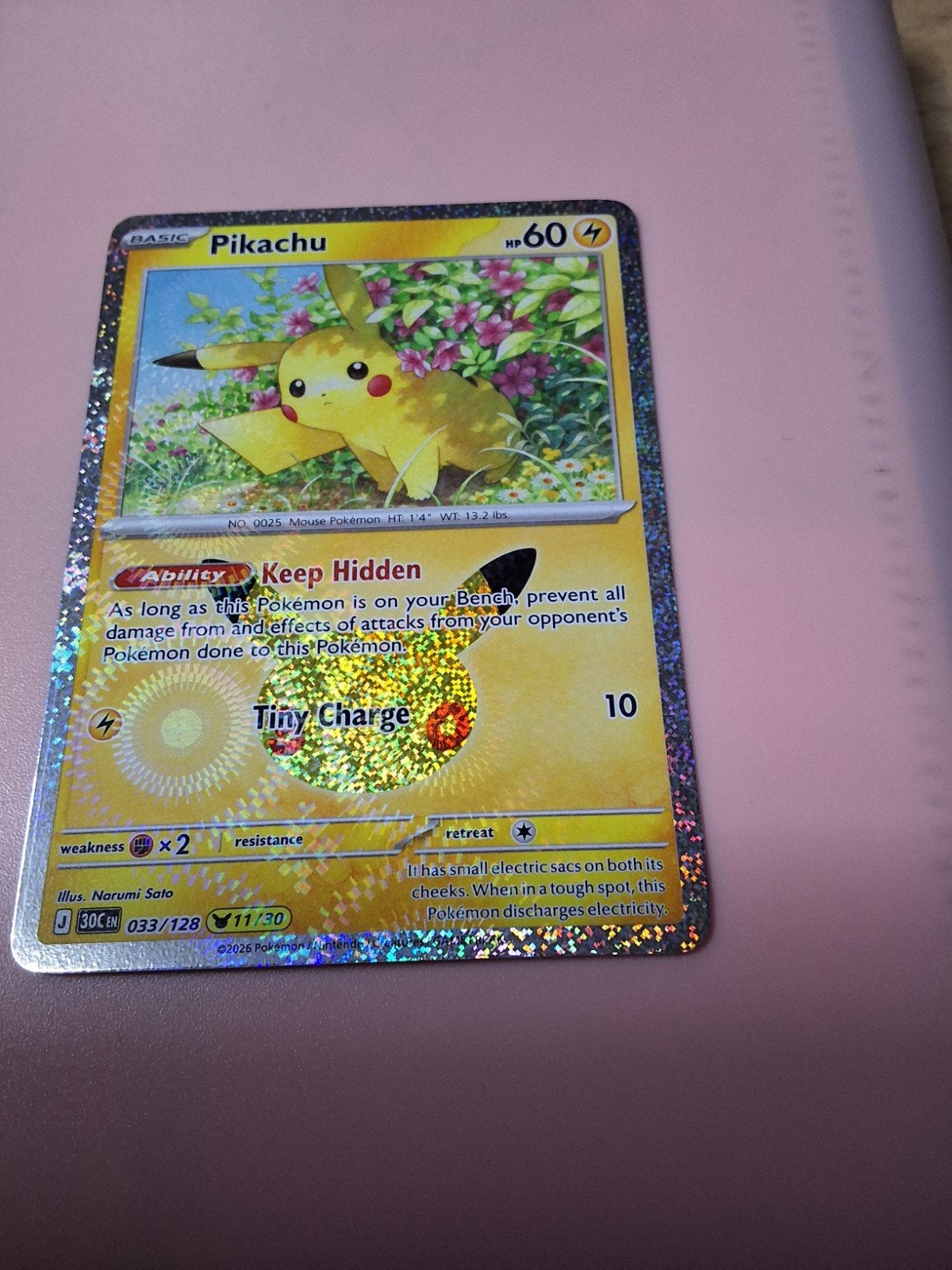 Pikachu 033/128 - Bonjour, Pack Fresh !, Enlèvement