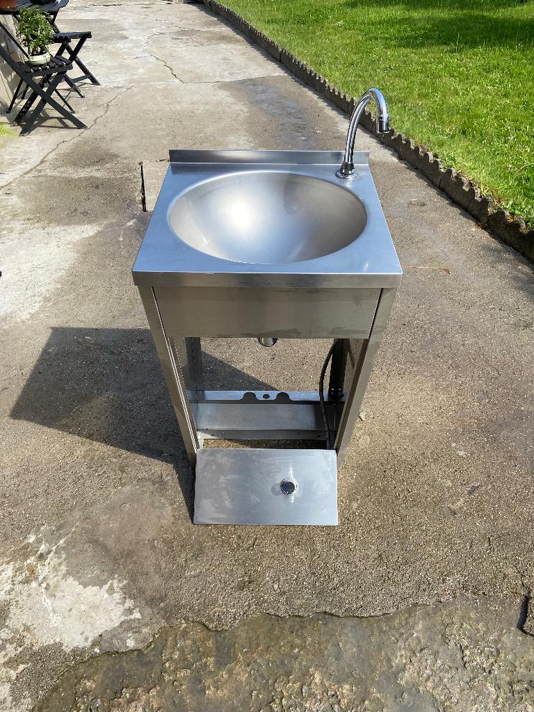 Wastafel, Ophalen, Zo goed als nieuw, Inox, Overige typen