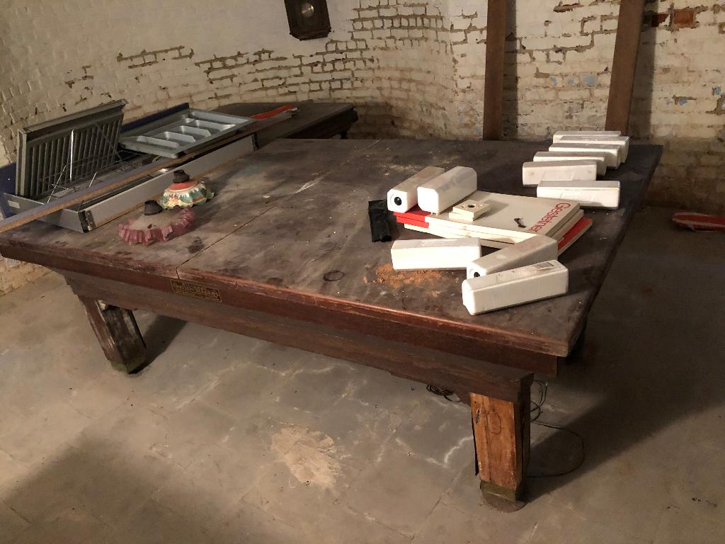 Drieband biljarttafel op te halen, Ophalen, Gebruikt, Biljarttafel