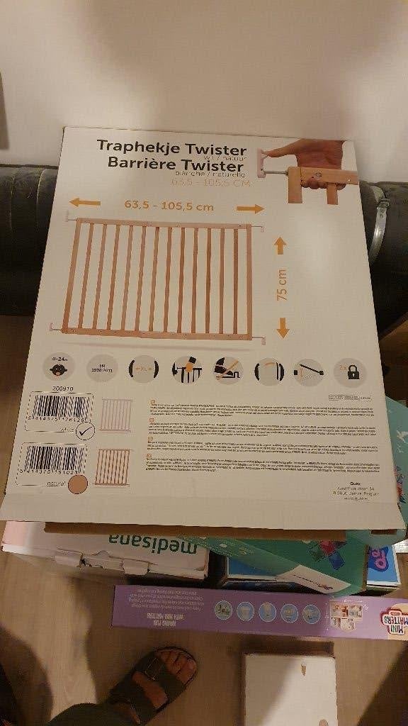 Quax Deur- en traphekje Twister (2x), Kinderen en Baby's, Ophalen, Gebruikt, 100 tot 115 cm, Schroefhekje