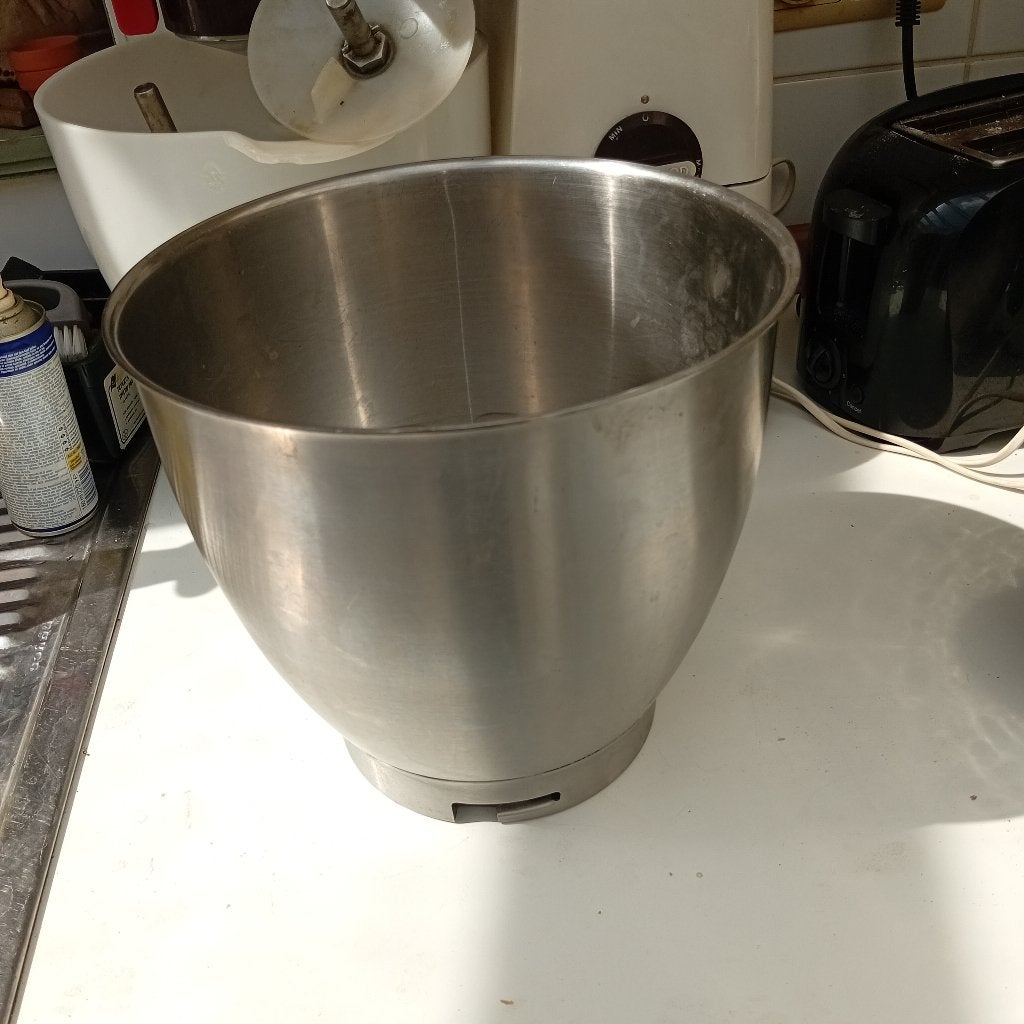Bol cul de poule inox 6,7 litres, Ophalen, Gebruikt