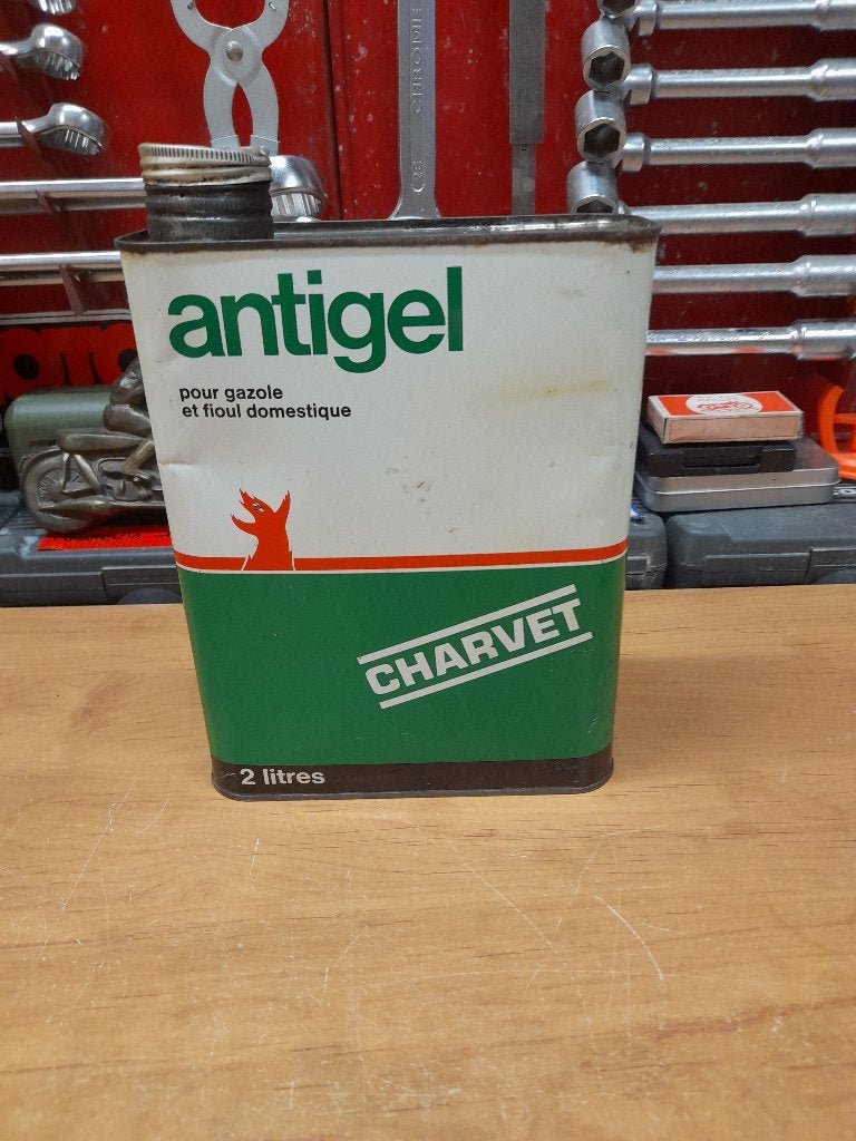 ancien bidon huile vide antigel charvet, Collections, Marques & Objets publicitaires, Envoi, Utilisé, Autres types