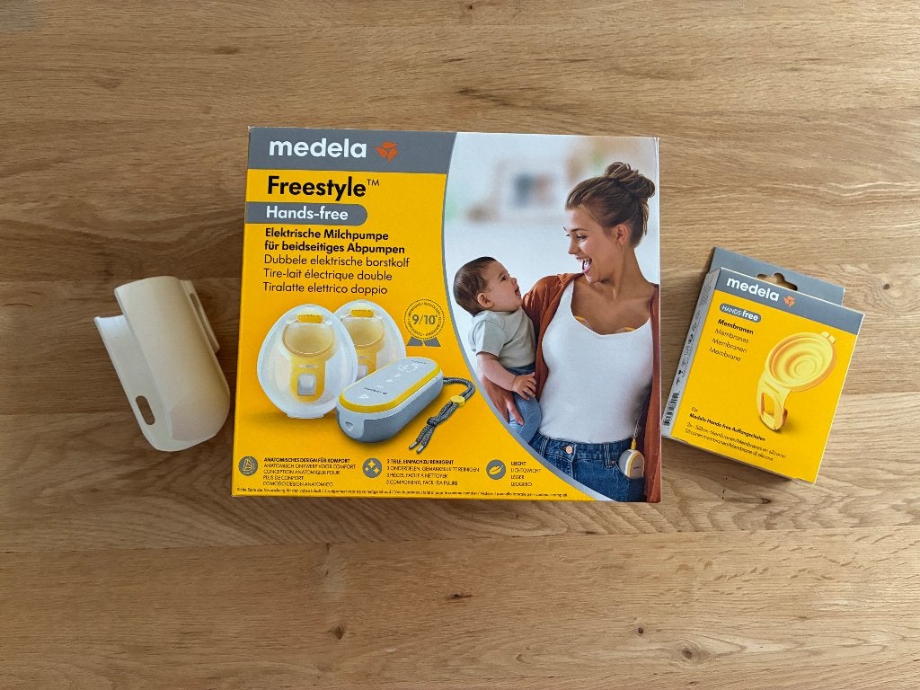 Dubbele kolf van Medela + accessoires, Kinderen en Baby's, Babyvoeding en Toebehoren, Ophalen, Nieuw, Borstkolf, Medela