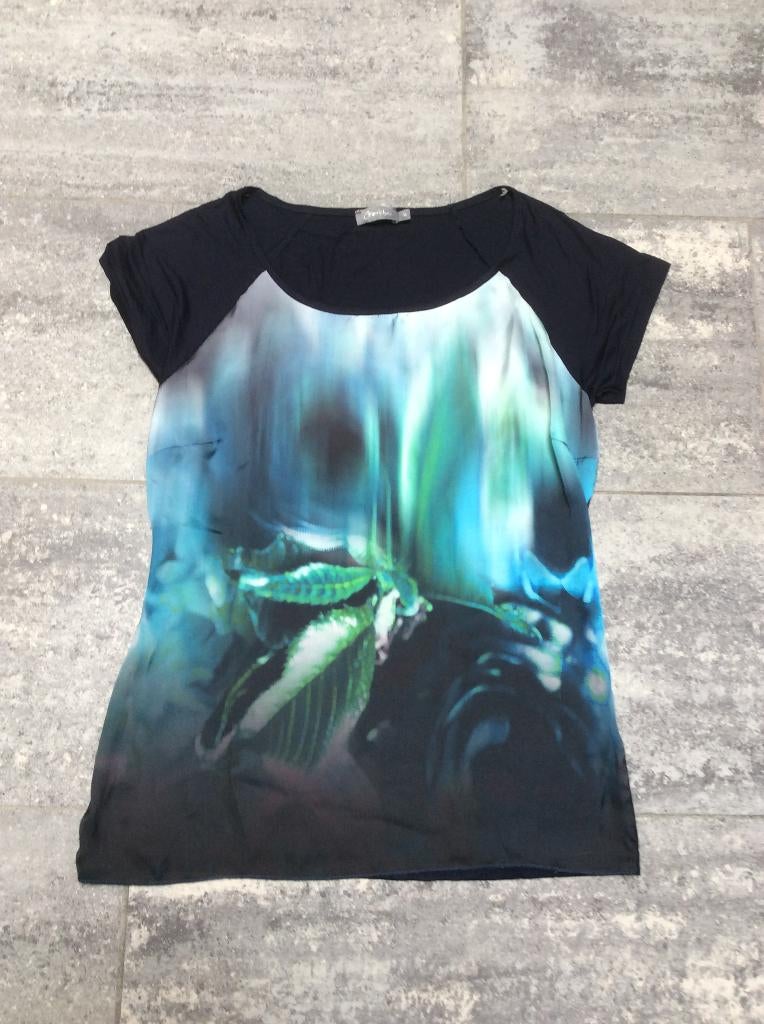 Shirt Geisha M, Maat 38/40 (M), Geisha, Blauw, Ophalen of Verzenden