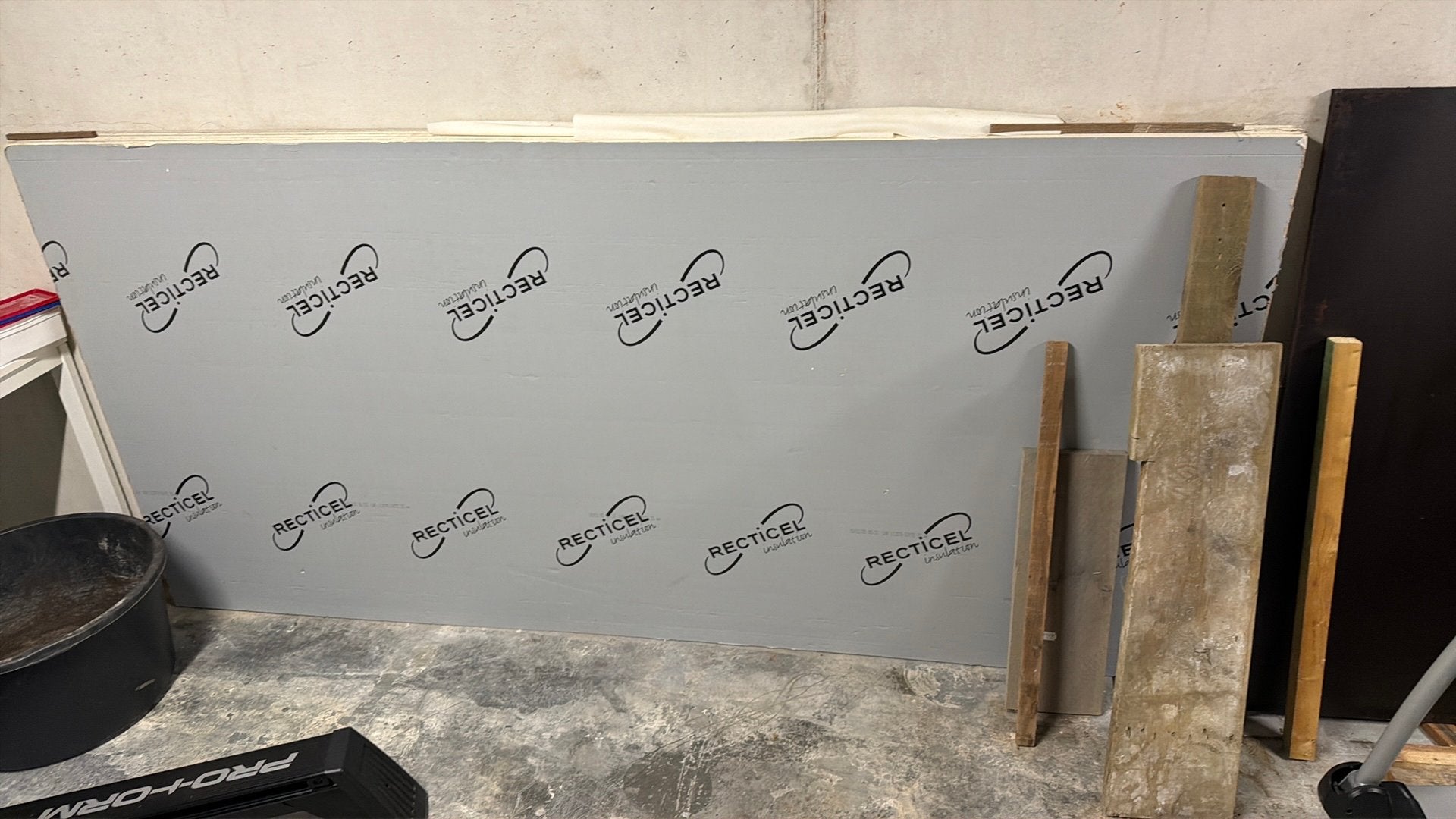 Recticel isolatieplaat 2cm, Doe-het-zelf en Bouw, Platen en Panelen, Ophalen, Zo goed als nieuw