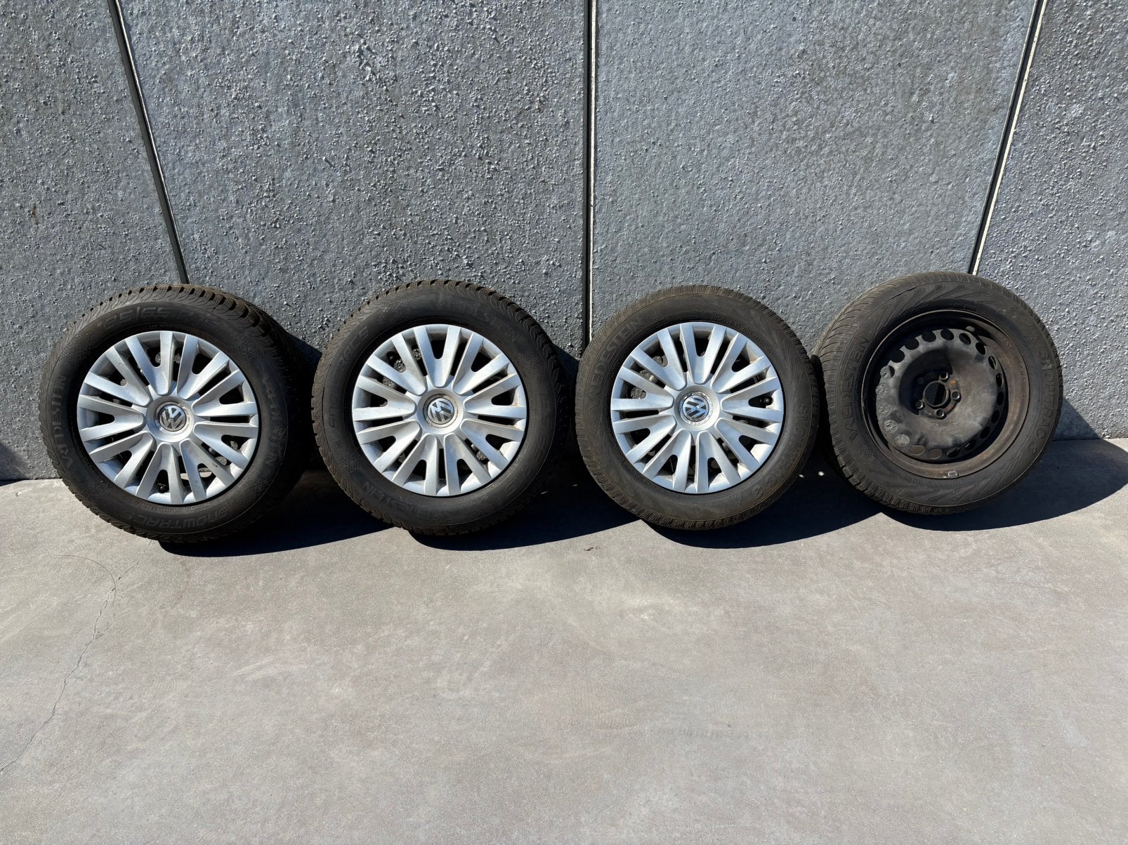 Jantes 5x100 avec pneu hiver, Autos : Pièces & Accessoires, Enlèvement, Pneu(s)
