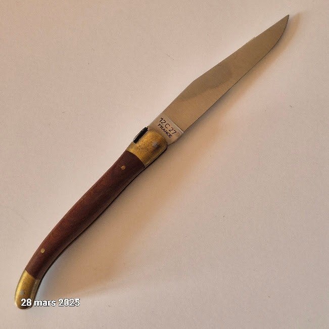 Traditionnel couteau laguiole, Robert David, Bourgueil,, Envoi, Neuf