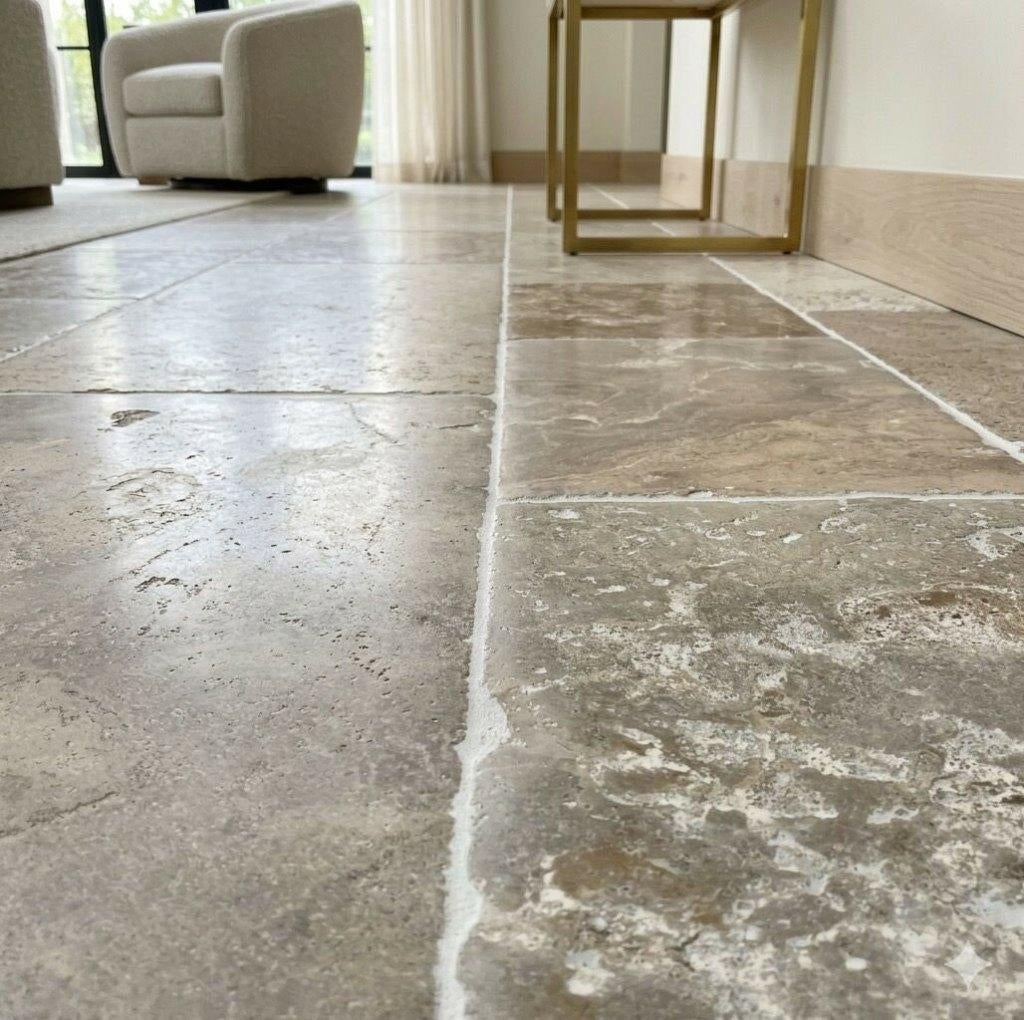 Bourgondische dallen Dordogne banen 60cm breed, Tuin en Terras, Ophalen of Verzenden, Nieuw, Overige vormen, Overige materialen