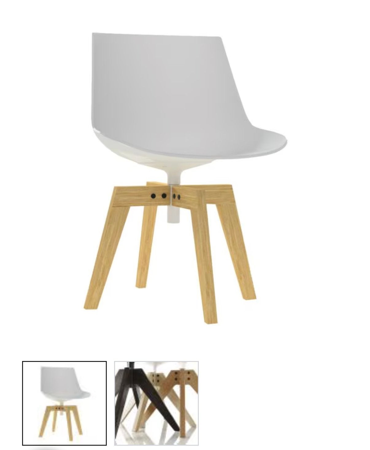 MDF ITALIA FLOW CHAIR, Huis en Inrichting, Ophalen, Overige materialen, Wit, Design