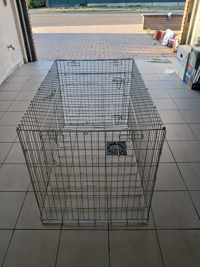 Grote hondenbench in metaal, Ophalen, Zo goed als nieuw