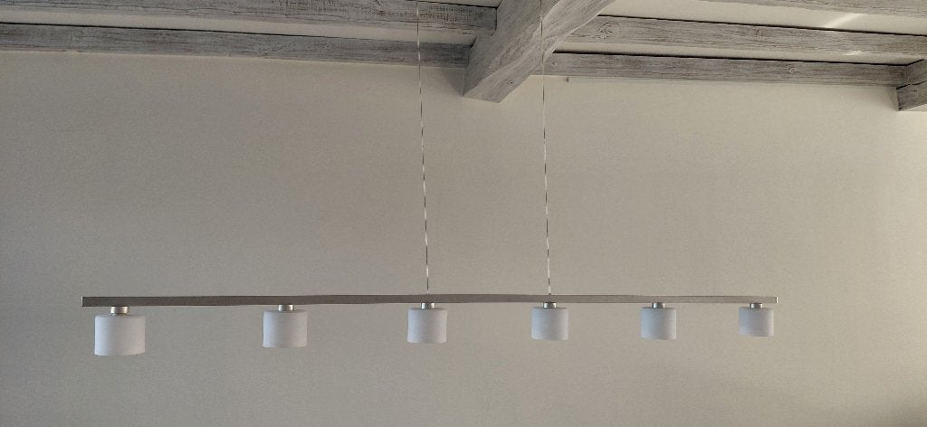Ensemble de 9 lampes suspendues et plafonniers, Enlèvement, Utilisé, Verre