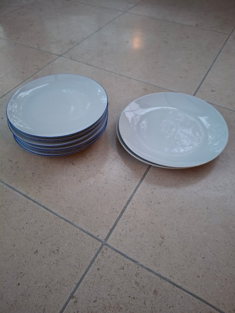 Dessertborden, Enlèvement, Utilisé, Porcelaine, Assiettes(s)
