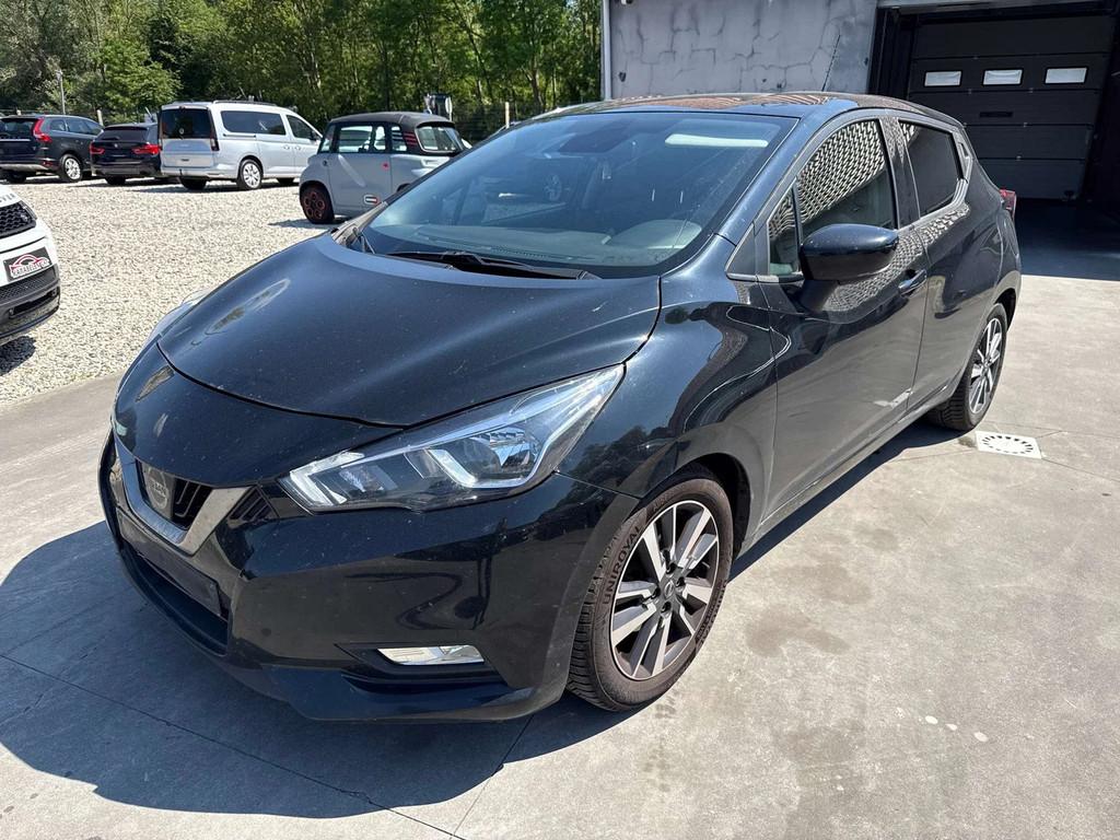 Nissan Micra Micra 1.5 dCi Tekna (bj 2017), Stof, Gebruikt, Zwart, 66 kW